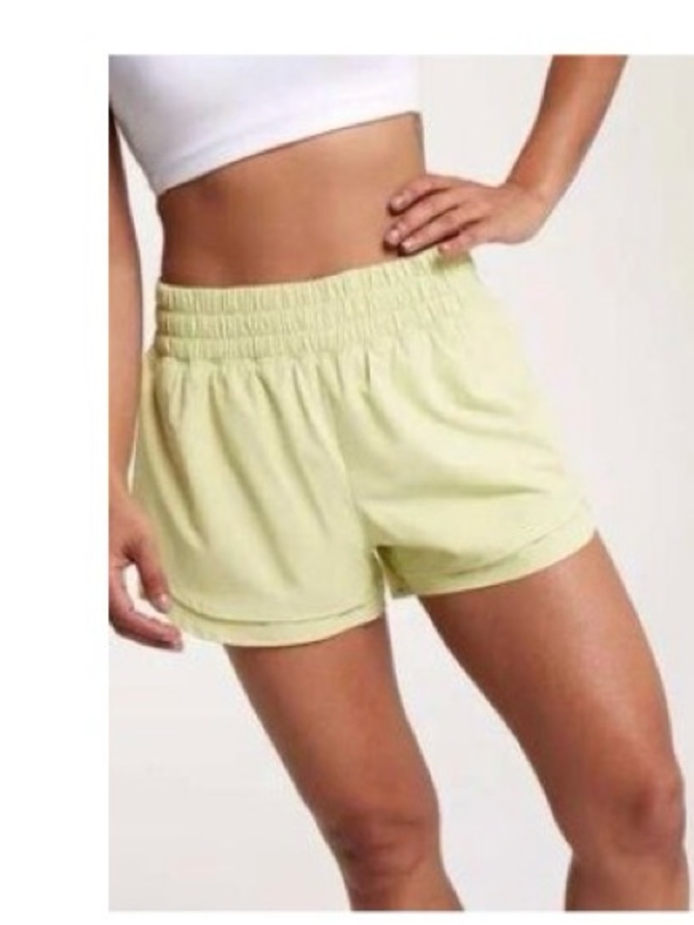 Calia Women's Drawstring Step Up Short Yellow Medium